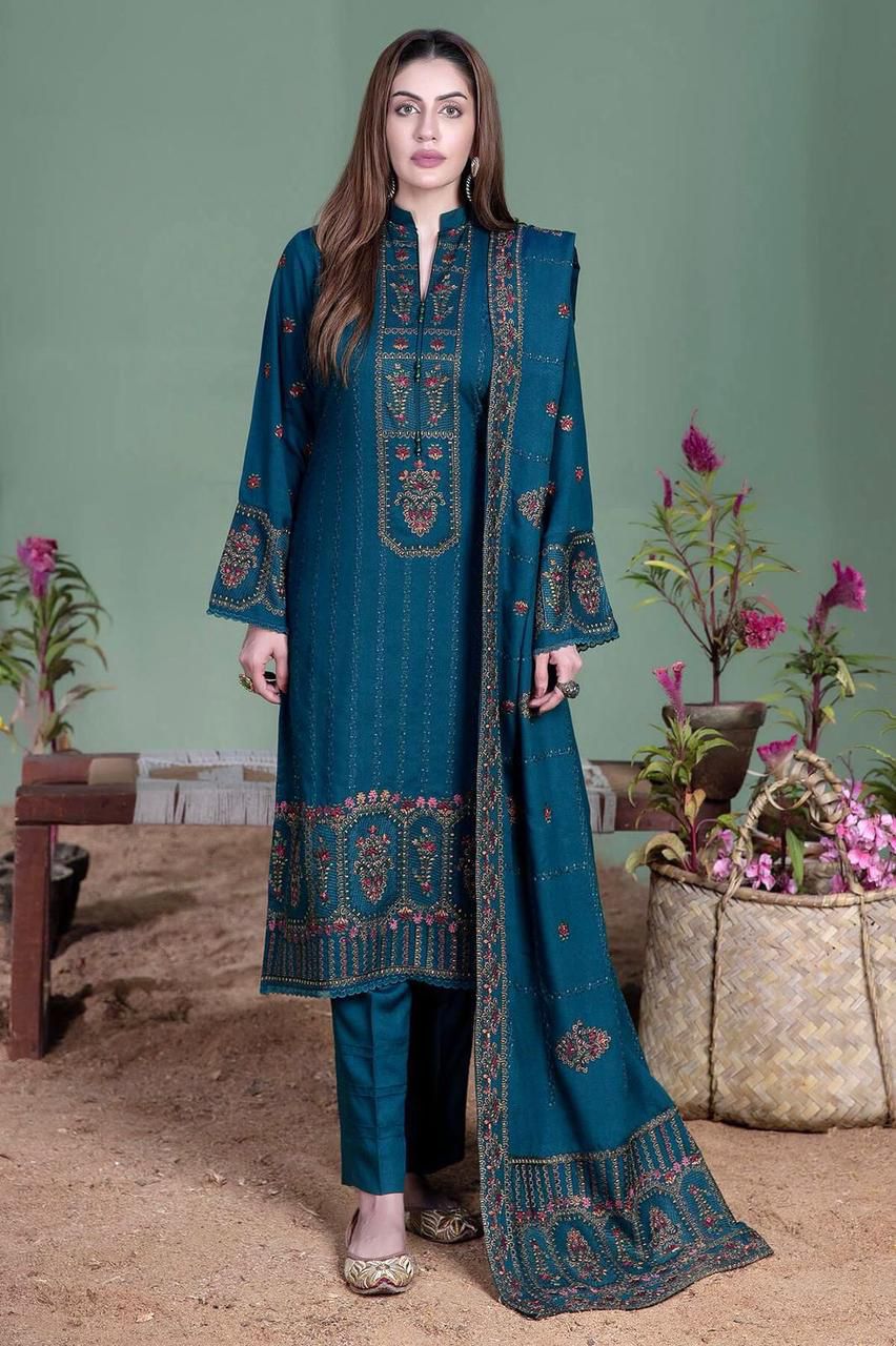 NOOR-E-FAJAR 3pc Casual Winter Collection