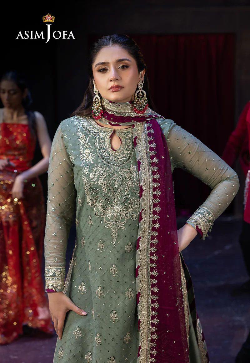 Asim Jofa Chiffon Embroidered Unstitched Collection
